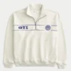 Boxy Half-Zip Volkswagen Graphic Sweatshirt
