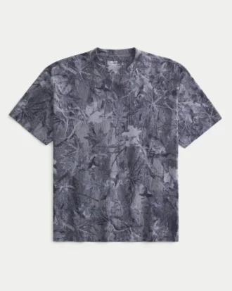 Boxy Heavyweight Camo Crew T-shirt