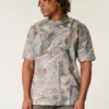 Boxy Heavyweight Camo Crew T-shirt