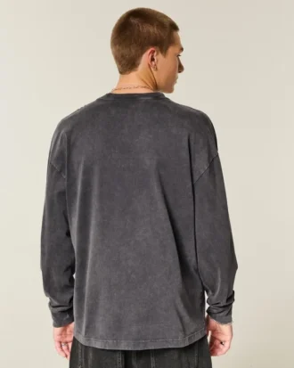 boxy heavyweight langaermet 22 grafisk t shirt 2 330x413 - Boxy Heavyweight lang&aelig;rmet 22 grafisk T-shirt