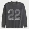 Boxy Heavyweight langærmet 22 grafisk T-shirt Boxy Heavyweight langærmet 22 grafisk T-shirt
