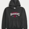 Boxy Indiana University Hoosiers grafisk hættetrøje Boxy Indiana University Hoosiers grafisk hættetrøje