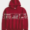 Boxy Indiana University Hoosiers grafisk hættetrøje Boxy Indiana University Hoosiers grafisk hættetrøje