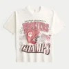 Boxy Indiana University Hoosiers grafisk T-shirt Boxy Indiana University Hoosiers grafisk T-shirt