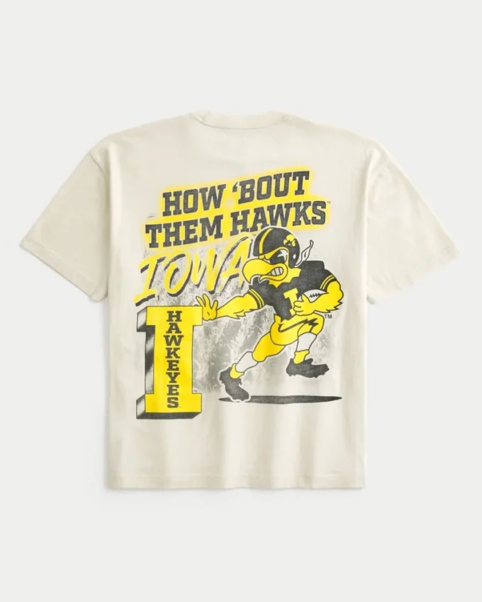Boxy Iowa Hawkeyes Graphic Tee Boxy Iowa Hawkeyes Graphic Tee