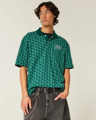Boxy Michigan State University Spartans grafisk polo