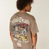 Boxy NASCAR Liquid Death Graphic Tee Boxy NASCAR Liquid Death Graphic Tee