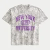 Boxy New York University Graphic Camo Tee Boxy New York University Graphic Camo Tee