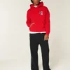 Boxy North Carolina State University Wolfpack grafisk hættetrøje Boxy North Carolina State University Wolfpack grafisk hættetrøje