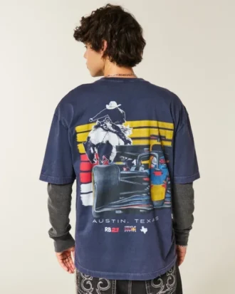 Boxy Oracle Red Bull Racing grafisk T-shirt