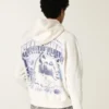 Boxy Penn State University Nittany Lions grafisk hættetrøje Boxy Penn State University Nittany Lions grafisk hættetrøje