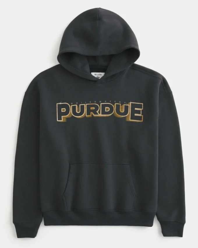 Boxy Purdue University grafisk hættetrøje