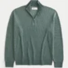 Boxy Quarter-Zip Sweater