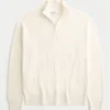 Boxy Quarter-Zip Sweater
