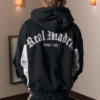 Boxy Real Madrid CF grafisk hættetrøje med lynlås Boxy Real Madrid CF grafisk hættetrøje med lynlås