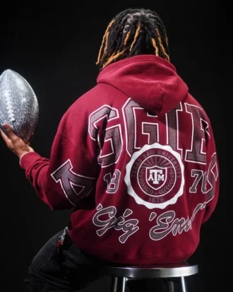 Boxy Texas A&M University Aggies grafisk hættetrøje