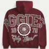Boxy Texas A&M University Aggies grafisk hættetrøje Boxy Texas A&M University Aggies grafisk hættetrøje