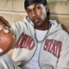 Boxy The Ohio State University Buckeyes grafisk hættetrøje med lynlås Boxy The Ohio State University Buckeyes grafisk hættetrøje med lynlås