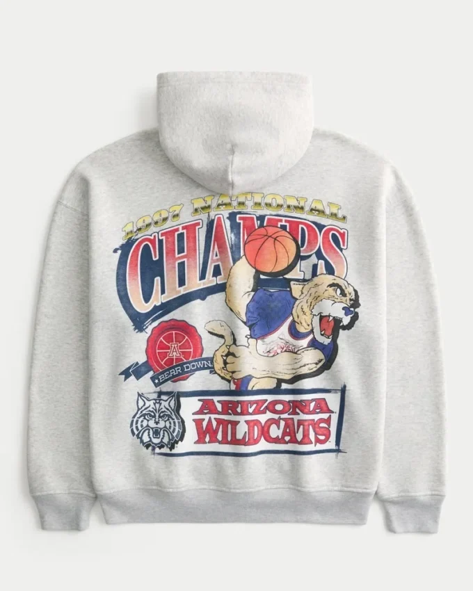 Boxy University of Arizona Wildcats grafisk hættetrøje Boxy University of Arizona Wildcats grafisk hættetrøje