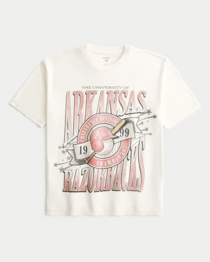Boxy University of Arkansas Razorbacks grafisk T-shirt Boxy University of Arkansas Razorbacks grafisk T-shirt
