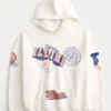 Boxy University of Illinois Fighting Illini grafisk hættetrøje Boxy University of Illinois Fighting Illini grafisk hættetrøje