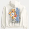 Boxy University of Kentucky Wildcats grafisk hættetrøje Boxy University of Kentucky Wildcats grafisk hættetrøje