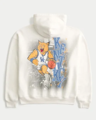 Boxy University of Kentucky Wildcats grafisk hættetrøje Boxy University of Kentucky Wildcats grafisk hættetrøje