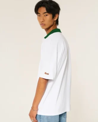 Boxy University of Miami Hurricanes grafisk polo Boxy University of Miami Hurricanes grafisk polo
