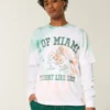 Boxy University of Miami Hurricanes grafisk T-shirt Boxy University of Miami Hurricanes grafisk T-shirt