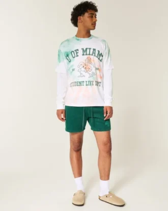 Boxy University of Miami Hurricanes grafisk T-shirt Boxy University of Miami Hurricanes grafisk T-shirt