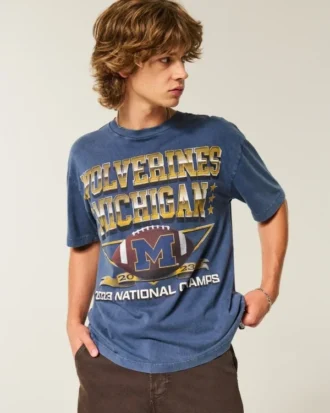 Boxy University of Michigan Wolverines Graphic Tee Boxy University of Michigan Wolverines Graphic Tee