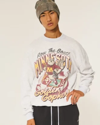 Boxy University of Minnesota Golden Gophers grafisk sweatshirt Boxy University of Minnesota Golden Gophers grafisk sweatshirt