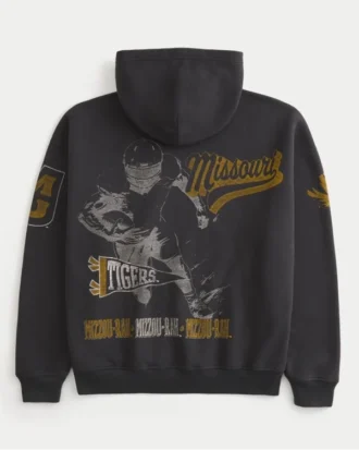 Boxy University of Missouri Tigers grafisk hættetrøje Boxy University of Missouri Tigers grafisk hættetrøje
