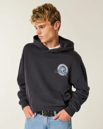 Boxy University of North Carolina Tar Heels grafisk hættetrøje