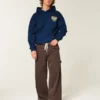 Boxy University of Notre Dame Fighting Irish grafisk hættetrøje Boxy University of Notre Dame Fighting Irish grafisk hættetrøje