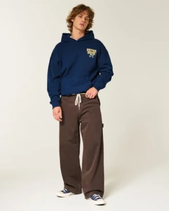 Boxy University of Notre Dame Fighting Irish grafisk hættetrøje