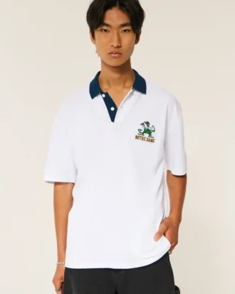 Boxy University of Notre Dame Fighting Irish Graphic Polo Boxy University of Notre Dame Fighting Irish Graphic Polo