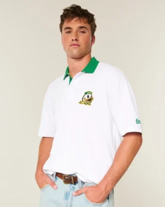 Boxy University of Oregon Ducks Graphic Polo Boxy University of Oregon Ducks Graphic Polo