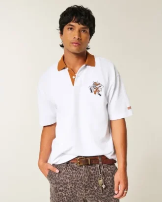 Boxy University of Texas at Austin Longhorns Graphic Polo Boxy University of Texas at Austin Longhorns Graphic Polo