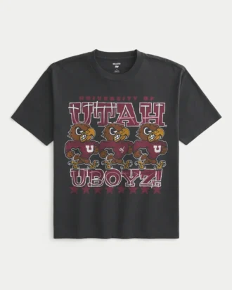 Boxy University of Utah Utes Graphic Tee Boxy University of Utah Utes Graphic Tee