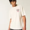 Boxy University of Wisconsin Badgers grafisk T-shirt