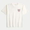 Boxy University of Wisconsin Badgers grafisk T-shirt