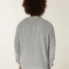 Boxy vasket sweater med rund hals