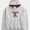 Boxy Virginia Tech Hokies Graphic Hoodie Boxy Virginia Tech Hokies Graphic Hoodie