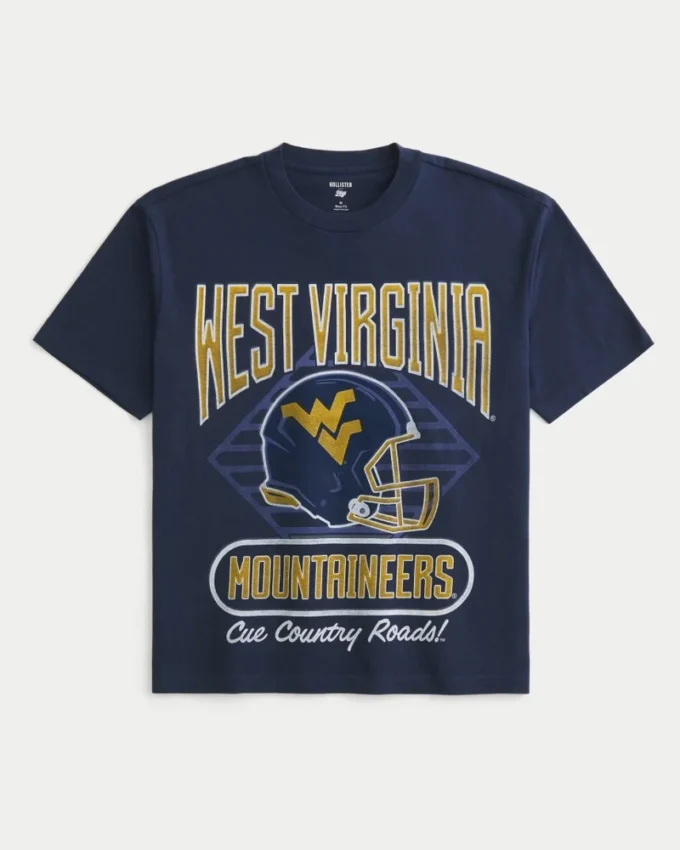 Boxy West Virginia University Mountaineers Graphic Tee Boxy West Virginia University Mountaineers Graphic Tee