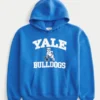Boxy Yale Bulldogs grafisk hættetrøje