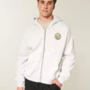Boxy Zip-Up Club América Las Águilas grafisk hættetrøje
