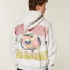 Boxy Zip-Up Club América Las Águilas grafisk hættetrøje