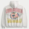 Boxy Zip-Up Club América Las Águilas grafisk hættetrøje