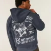 Boxy Zip-Up Ford Graphic Hoodie Boxy Zip-Up Ford Graphic Hoodie